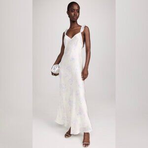 NWT LoveShackFancy Elizabella Lilac Pearl Maxi Dress